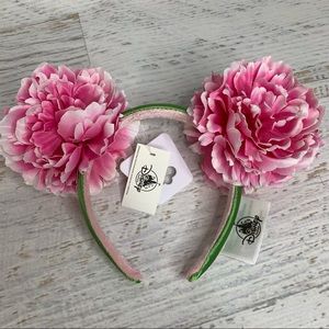Authentic Disney Parks Flower and Garden 2020 Minnie Ears - Pink Peony Flowers